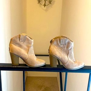 Tan Western Style Booties